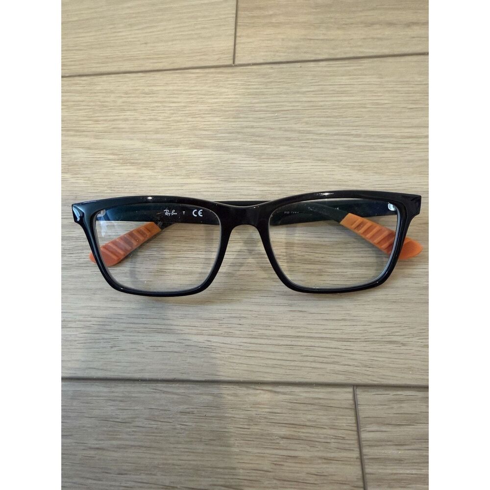 RAY BAN FRAMES ONLY EYEGLASSES RB7025 5417 BLACK 55-17-145